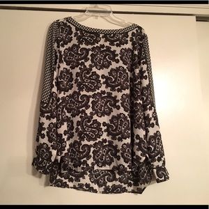 Paisley Patterned LOFT Blouse